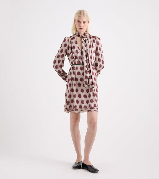 ALESSIA SANTI Abito Scolllo a V 621SD15010 Bordeaux
