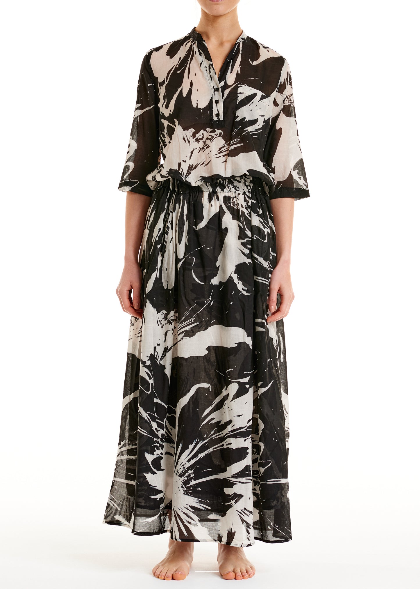 ALESSIA SANTI Abito in cotone stampato 611SD15037 Fiore