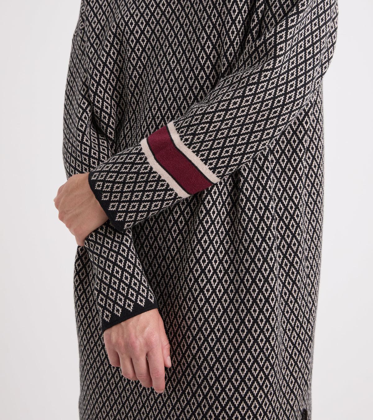 ALESSIA SANTI Abito in maglia  621SD13005 Nero Beige