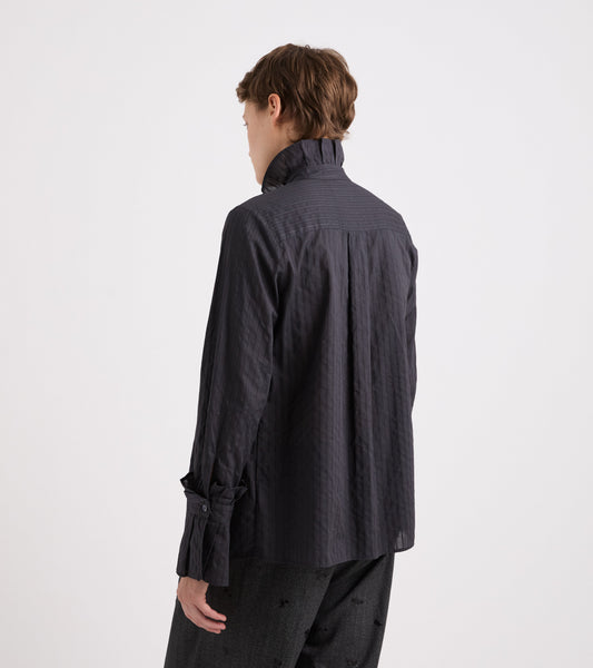 ALESSIA SANTI Camicia stretch con collo alto 621SD45038 Lavagna