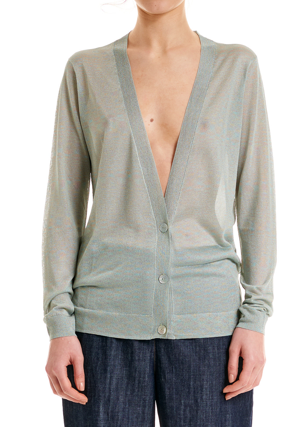 ALESSIA SANTI Cardigan in Maglia 611SD53014 Verde