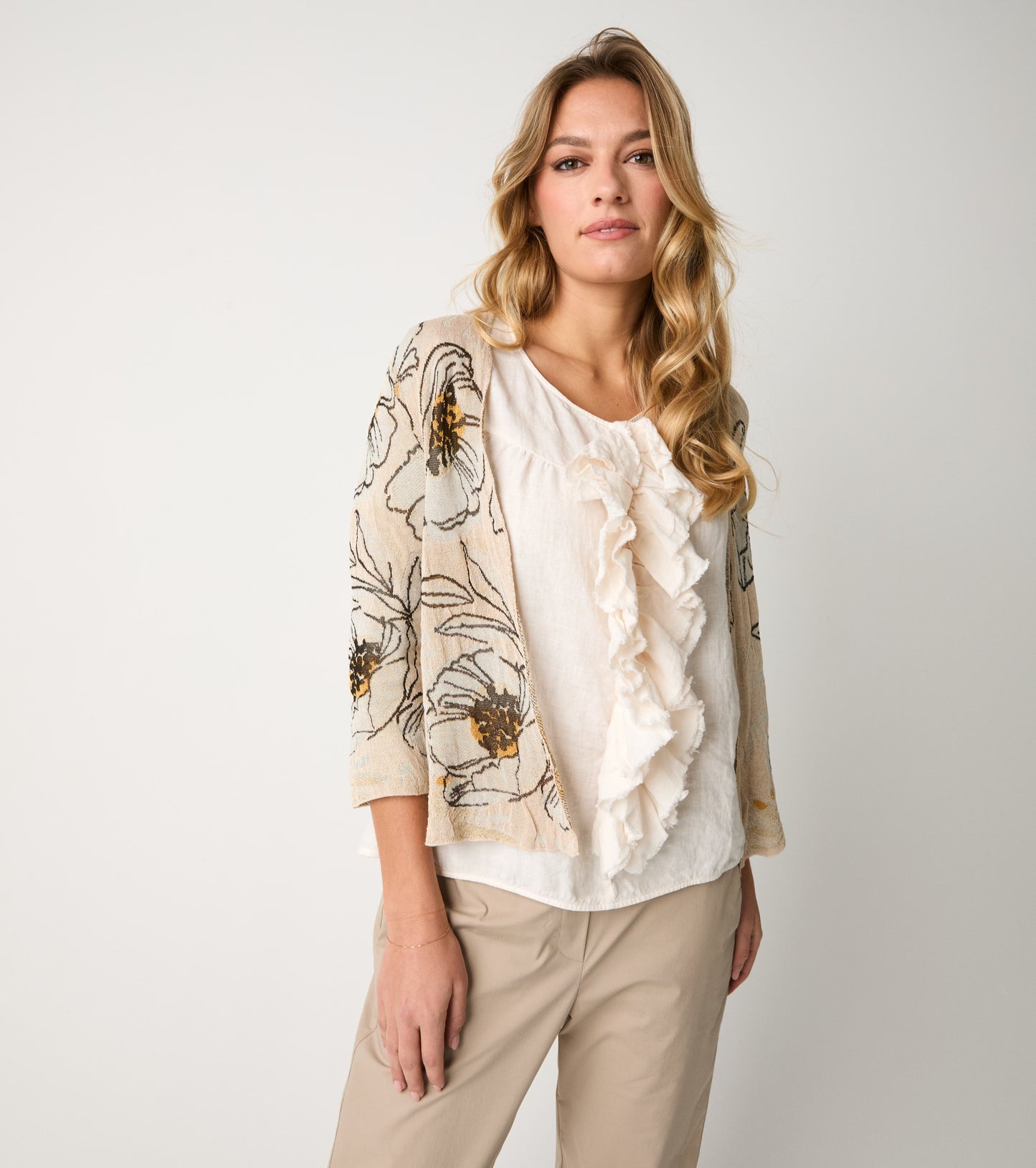 ALESSIA SANTI Cardigan in Maglia 611SD53030 Fiori