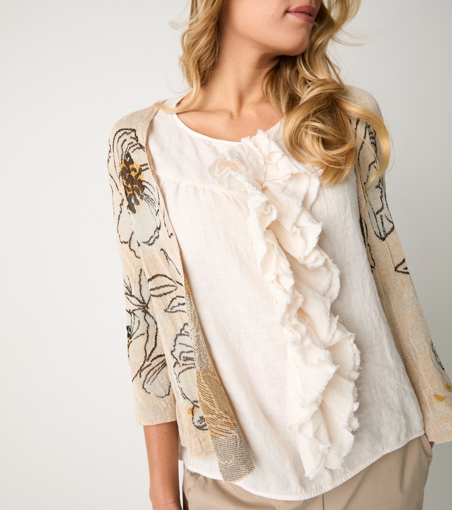 ALESSIA SANTI Cardigan in Maglia 611SD53030 Fiori