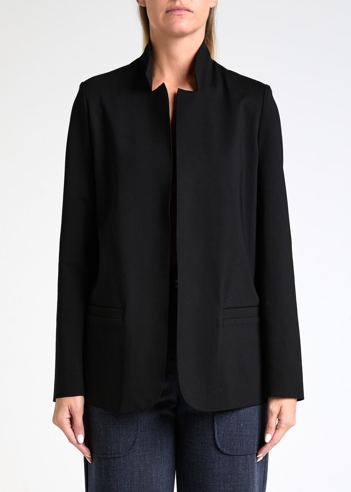 ALESSIA SANTI Giacca Collo Coreana 621SD35011 Nero