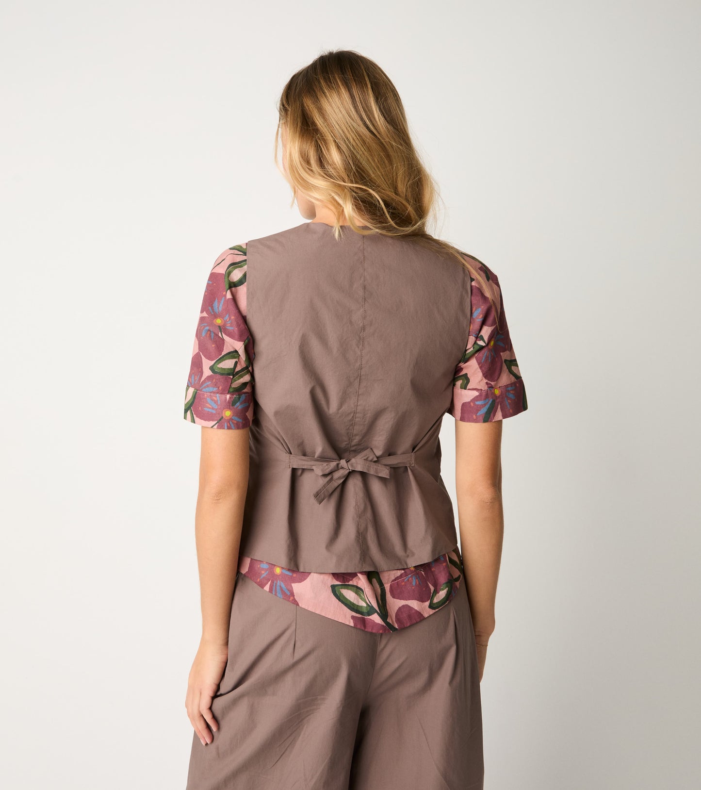 ALESSIA SANTI Gilet 611SD35026 Cacao