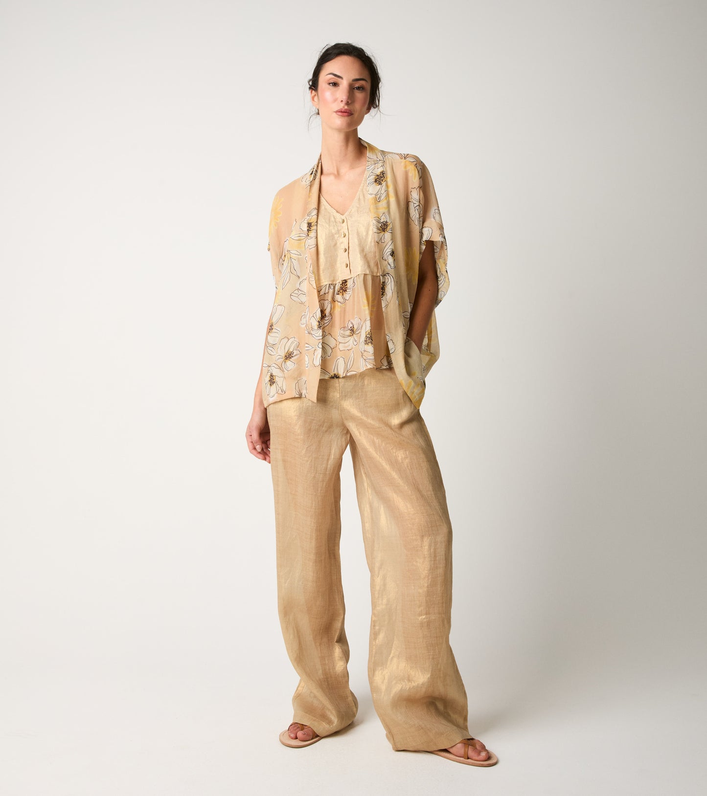 ALESSIA SANTI Kimono 611SD35034 Pesca