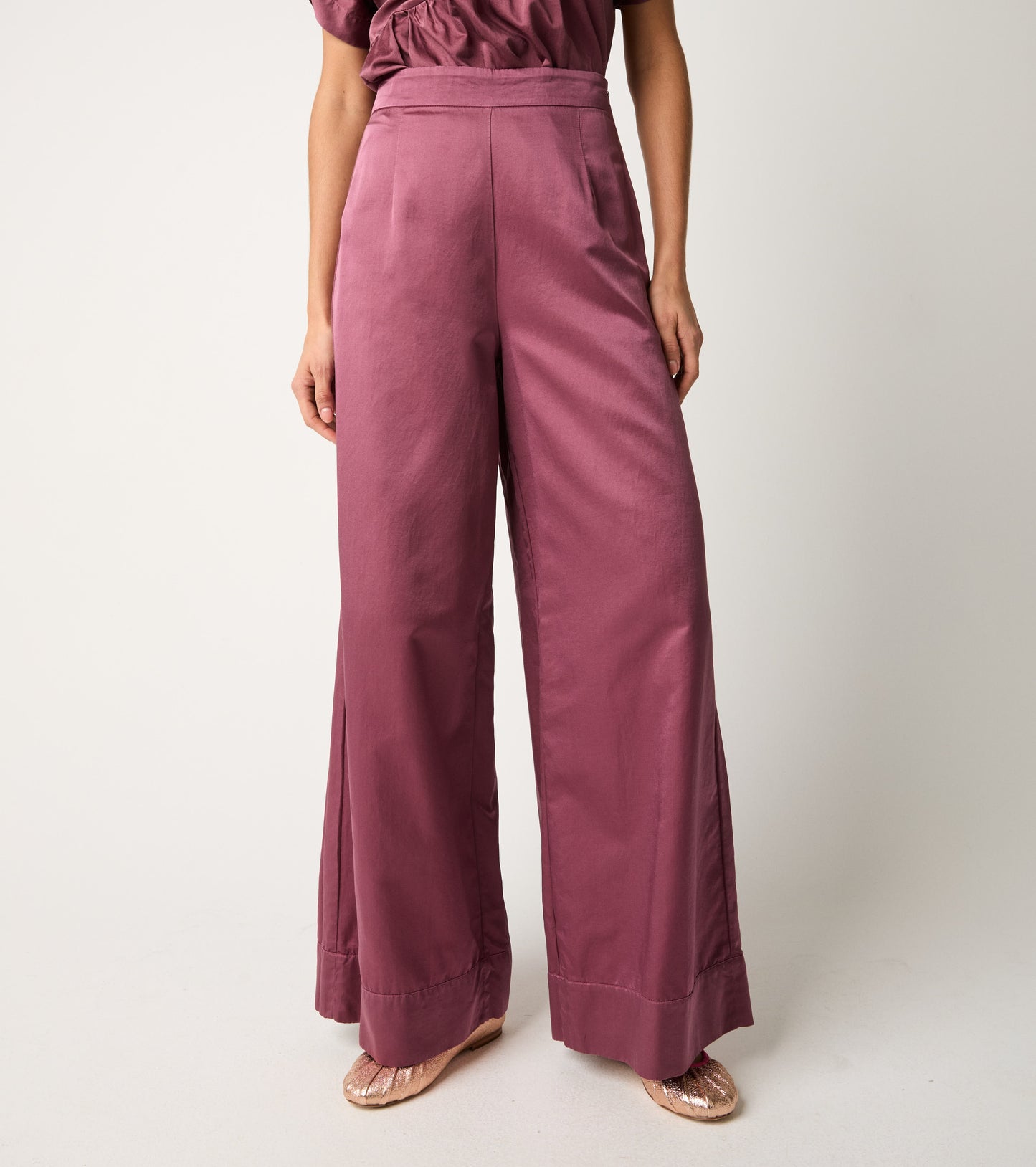 ALESSIA SANTI Pantaloni con piega e pinces 611SD25049 Marmellata