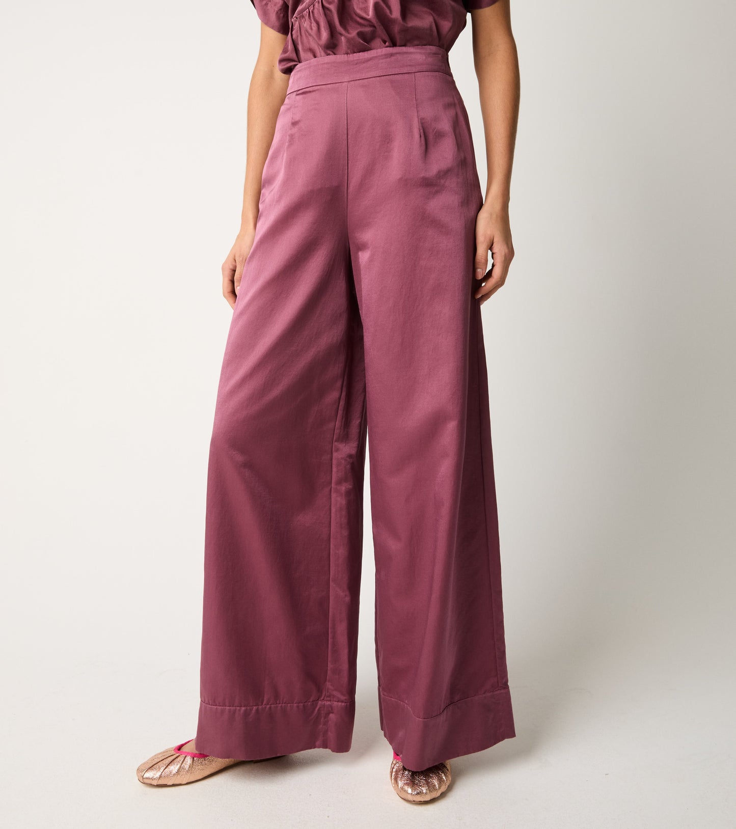 ALESSIA SANTI Pantaloni con piega e pinces 611SD25049 Marmellata