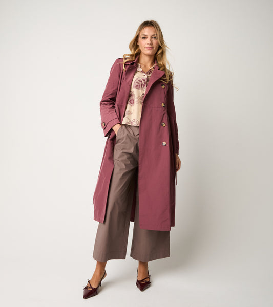 ALESSIA SANTI Trench antigoccia con cintura 611SD35016 Marmellata