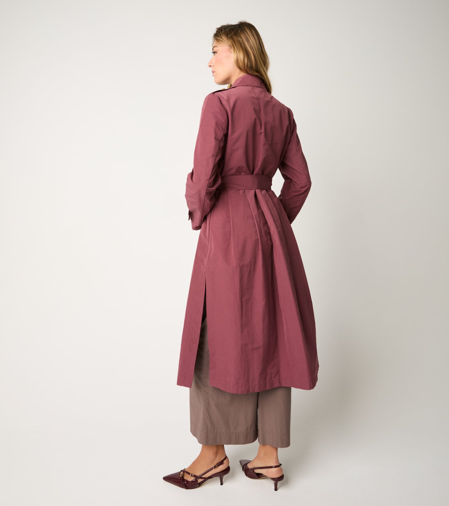 ALESSIA SANTI Trench antigoccia con cintura 611SD35016 Marmellata