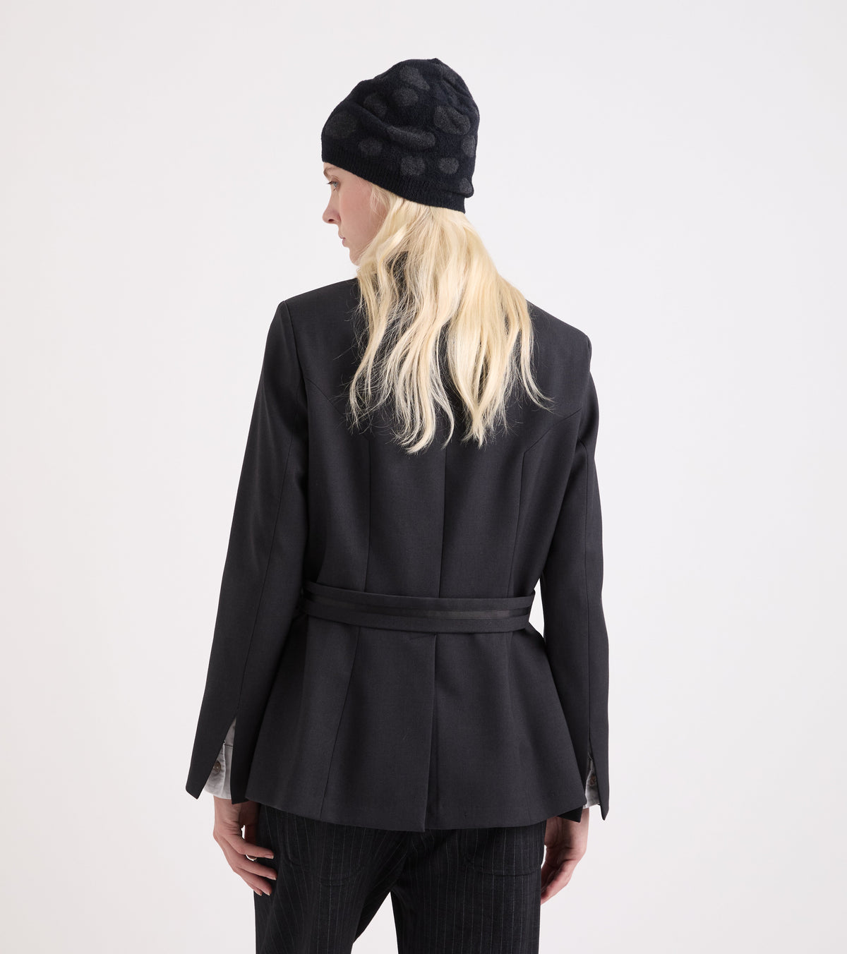 ALESSIA SANTI Giacca con revers e cinturini lavagna 621SD35060 Lavagna