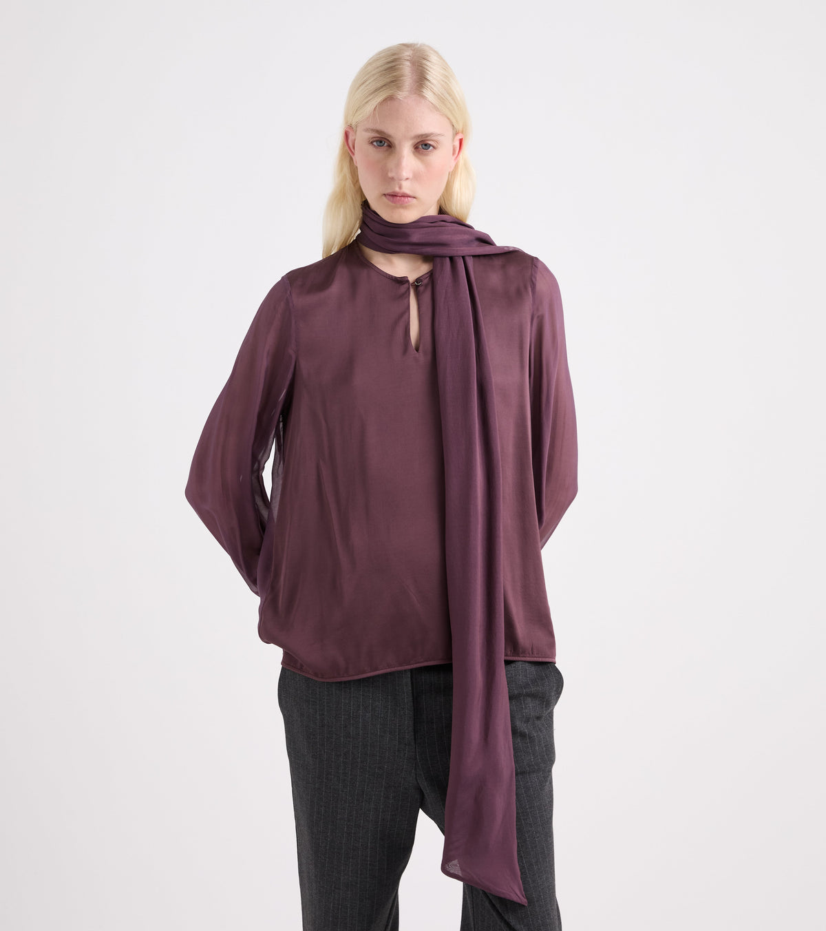 ALESSIA SANTI Camicia Blusa con collo a giro 621SD45028 Succo
