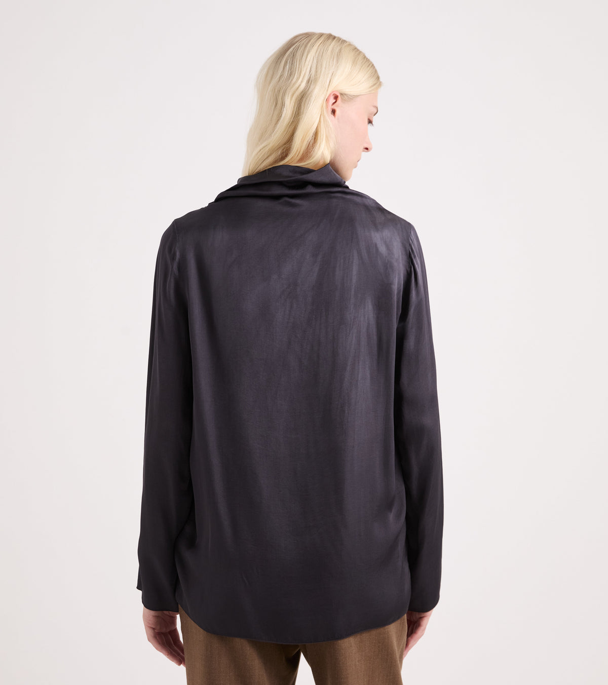 ALESSIA SANTI Camicia Blusa in viscosa con maniche lunghe 621SD45039 Lavagna