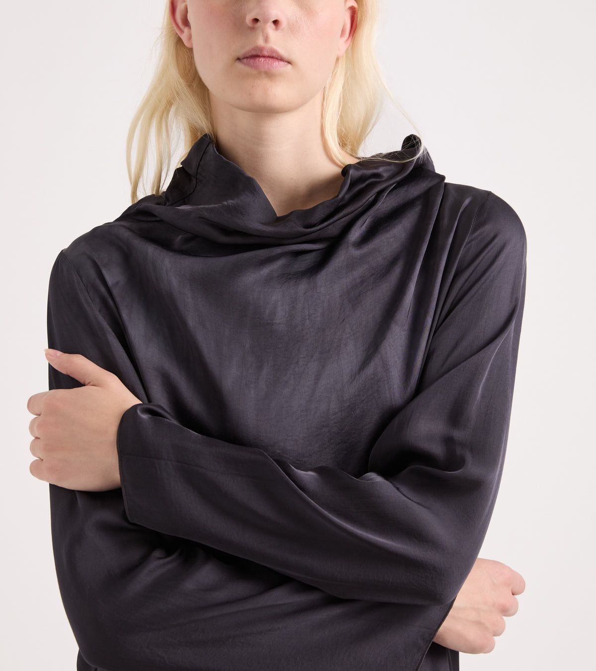 ALESSIA SANTI Camicia Blusa in viscosa con maniche lunghe 621SD45039 Lavagna
