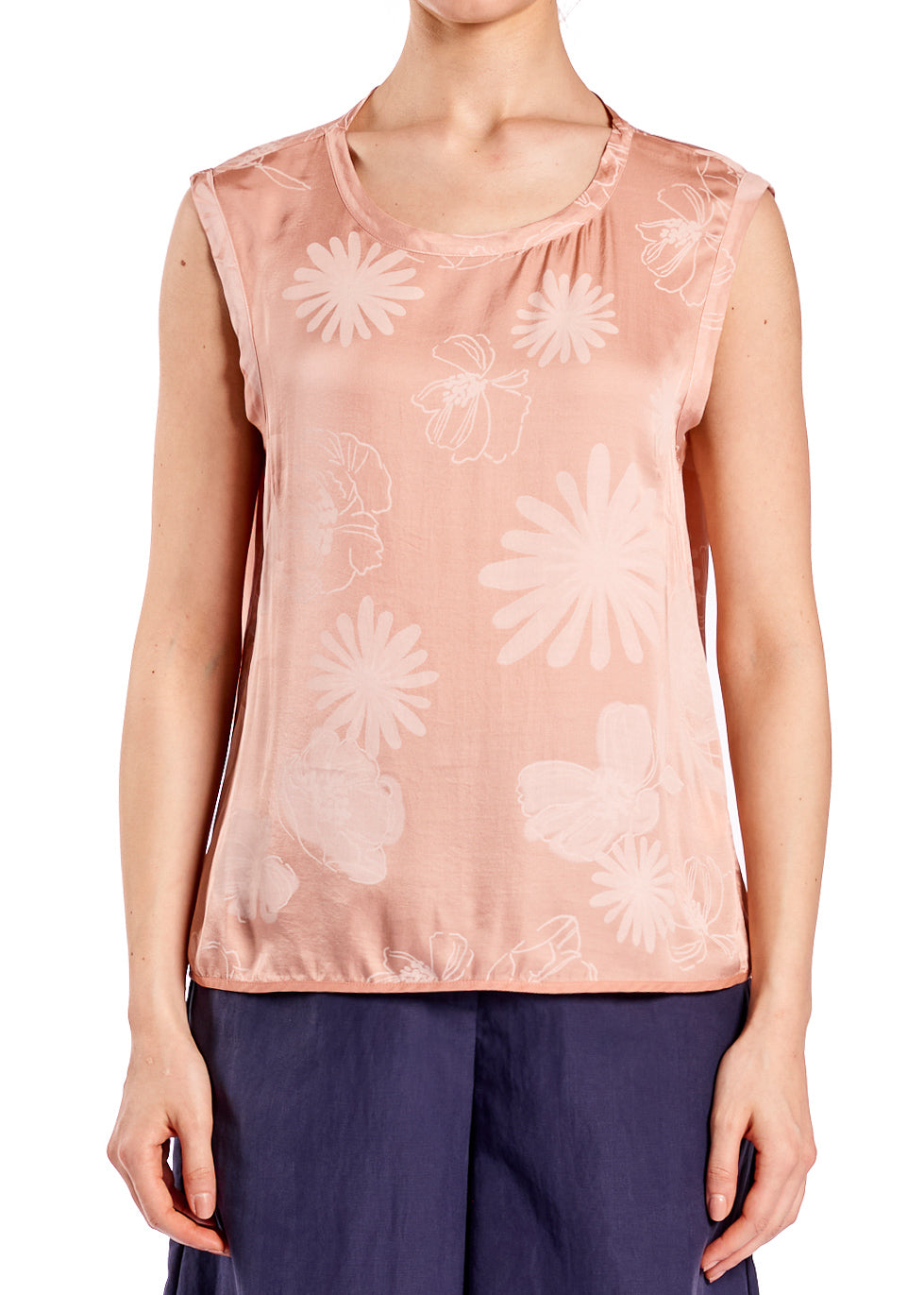 ALESSIA SANTI Blusa smanicata 611SD45062 Floreale