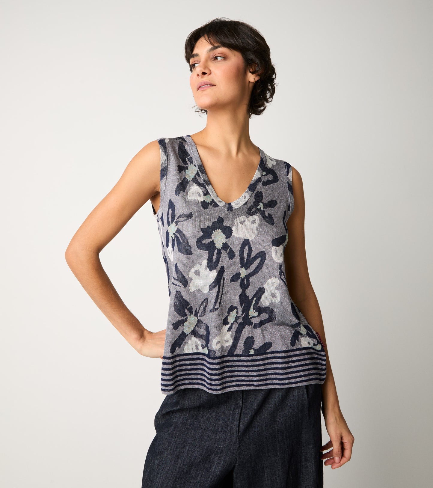 ALESSIA SANTI Canotta 611SD53013 Grigio