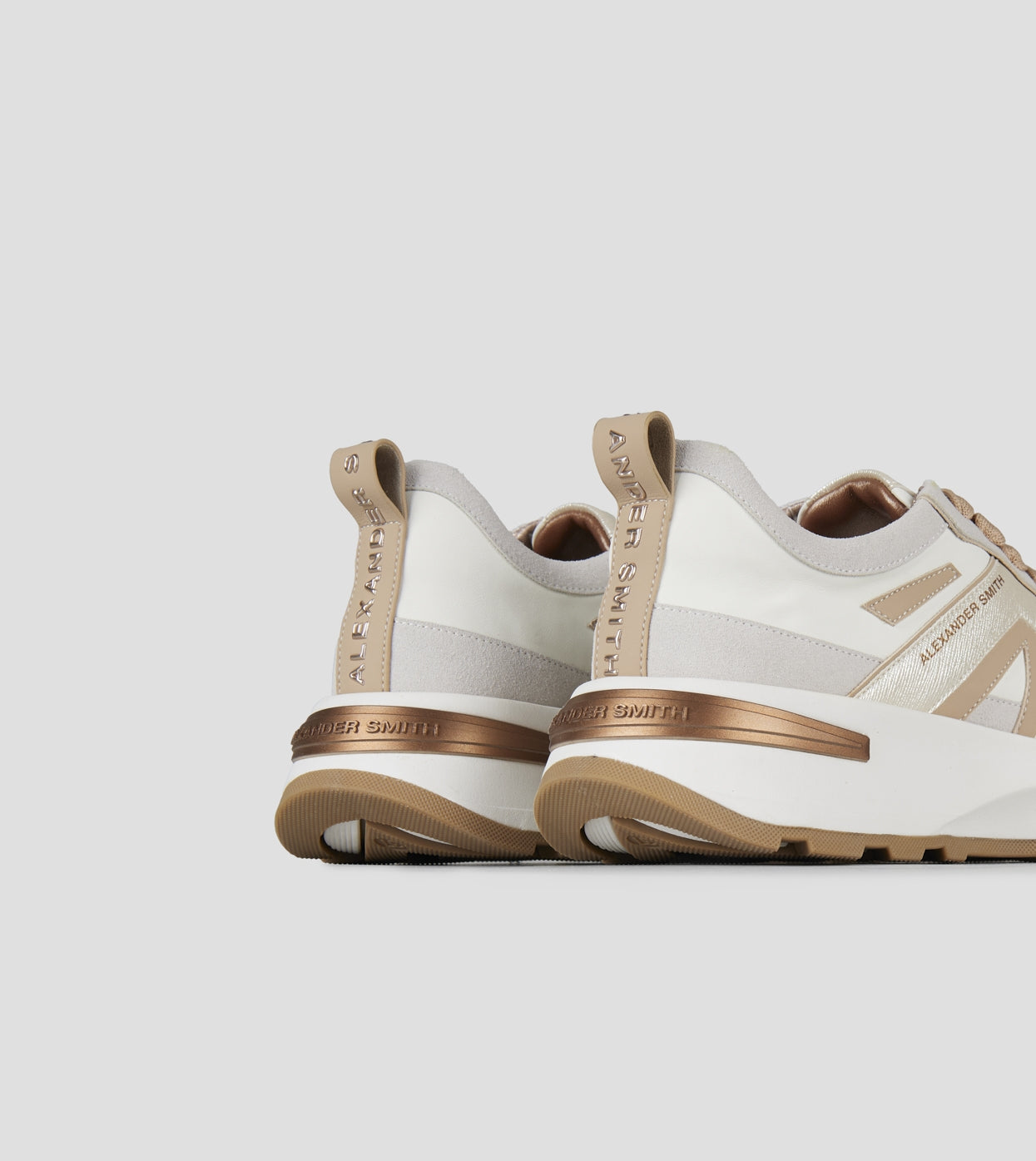 ALEXANDER SMITH Sneakers LIVERPOOL Donna ASBDLPW2153FLD Off White Light Gold