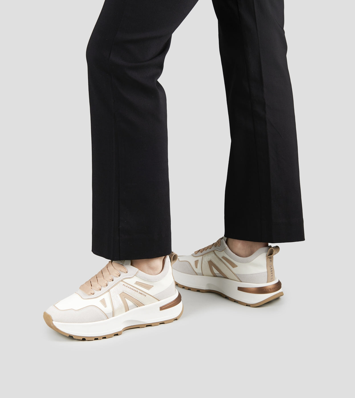 ALEXANDER SMITH Sneakers LIVERPOOL Donna ASBDLPW2153FLD Off White Light Gold