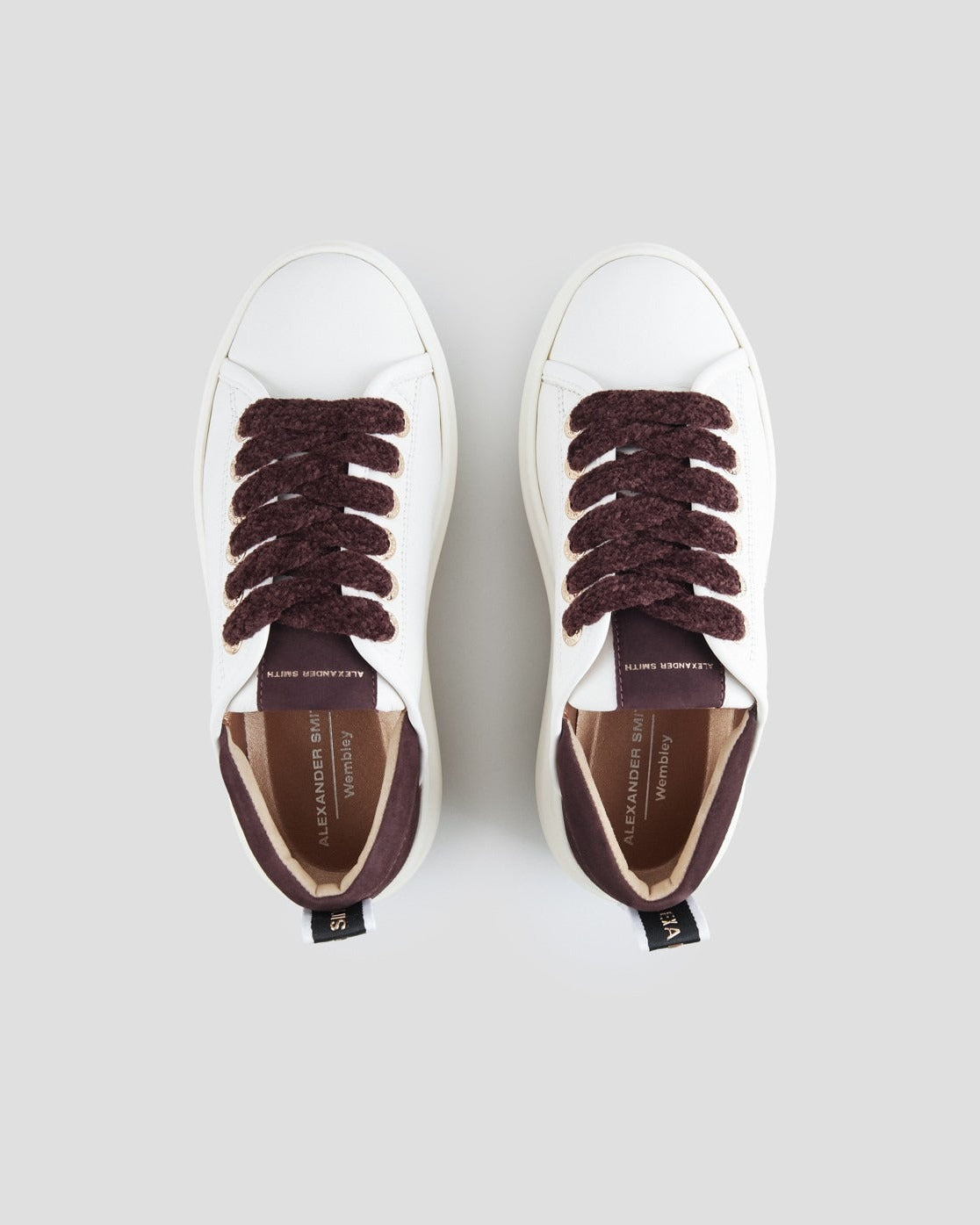 ALEXANDER SMITH Sneakers WEMBLEY DONNA ASBCWHW0523WDX White Bordeaux