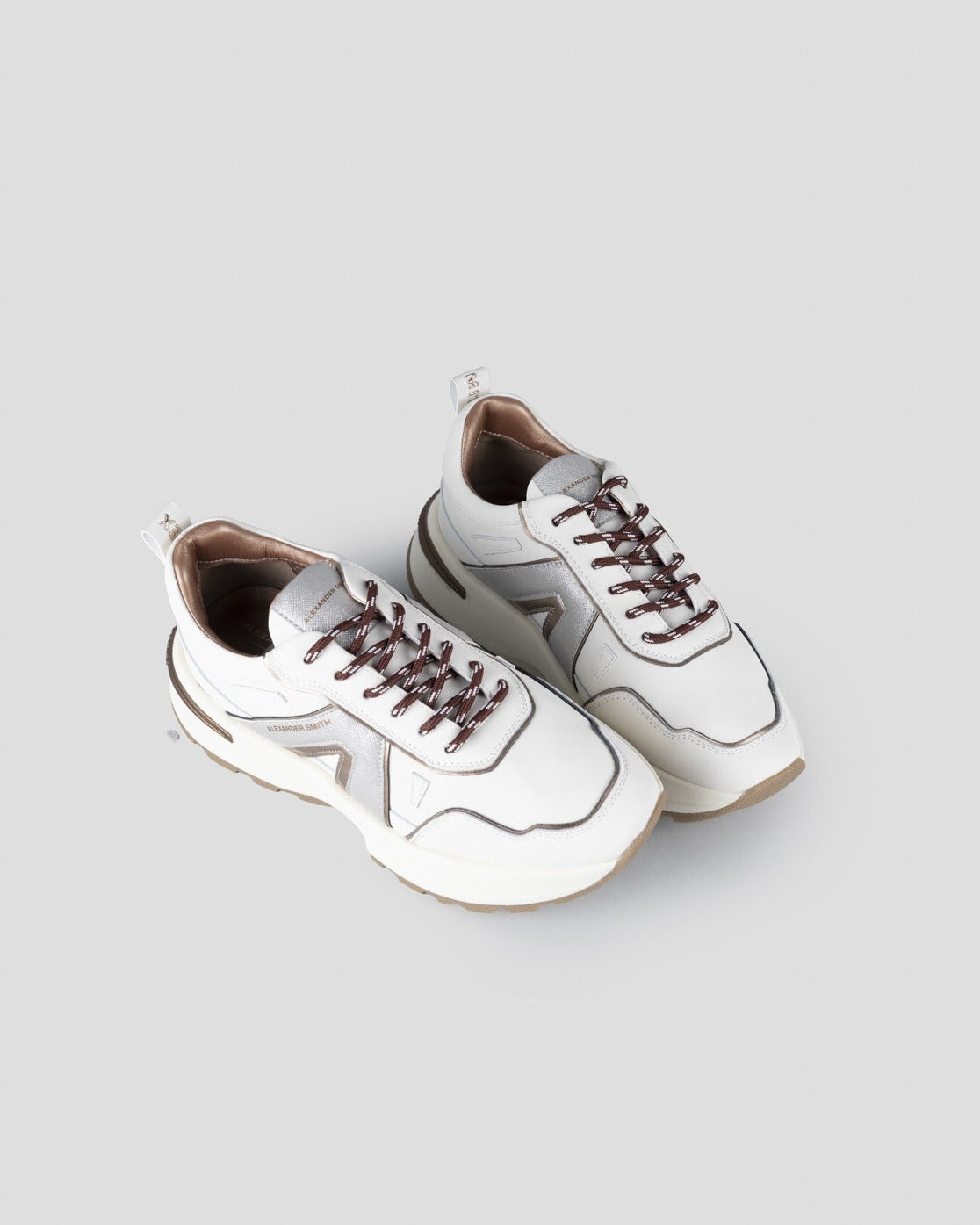 ALEXANDER SMITH Sneakers LIVERPOOL DONNA ASBCLPW2174FSV Off White Silver