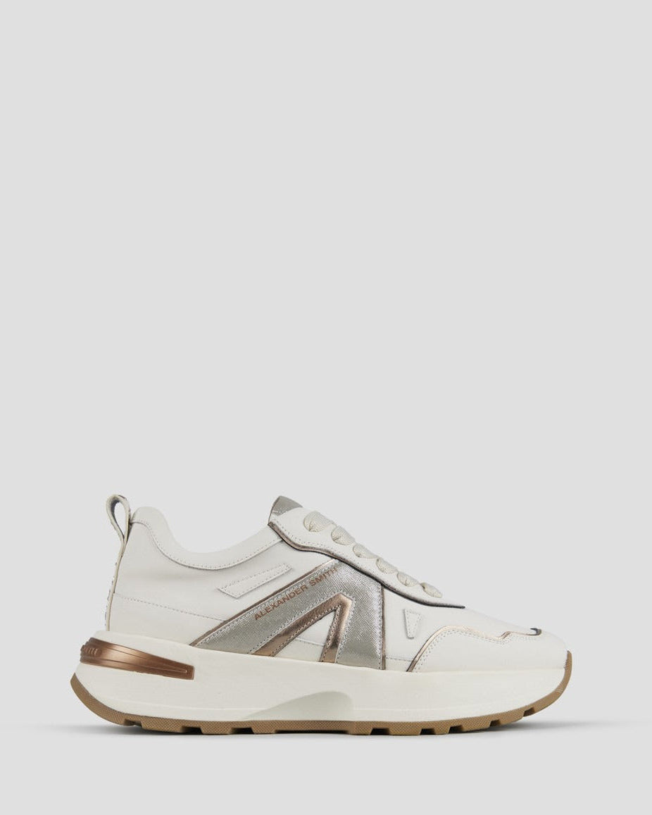 ALEXANDER SMITH Sneakers LIVERPOOL DONNA ASBCLPW2174FSV Off White Silver