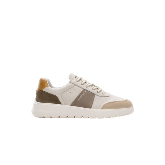 Sneaker AMBITIOUS Hover Uomo Off White Taupe - Suola EVA