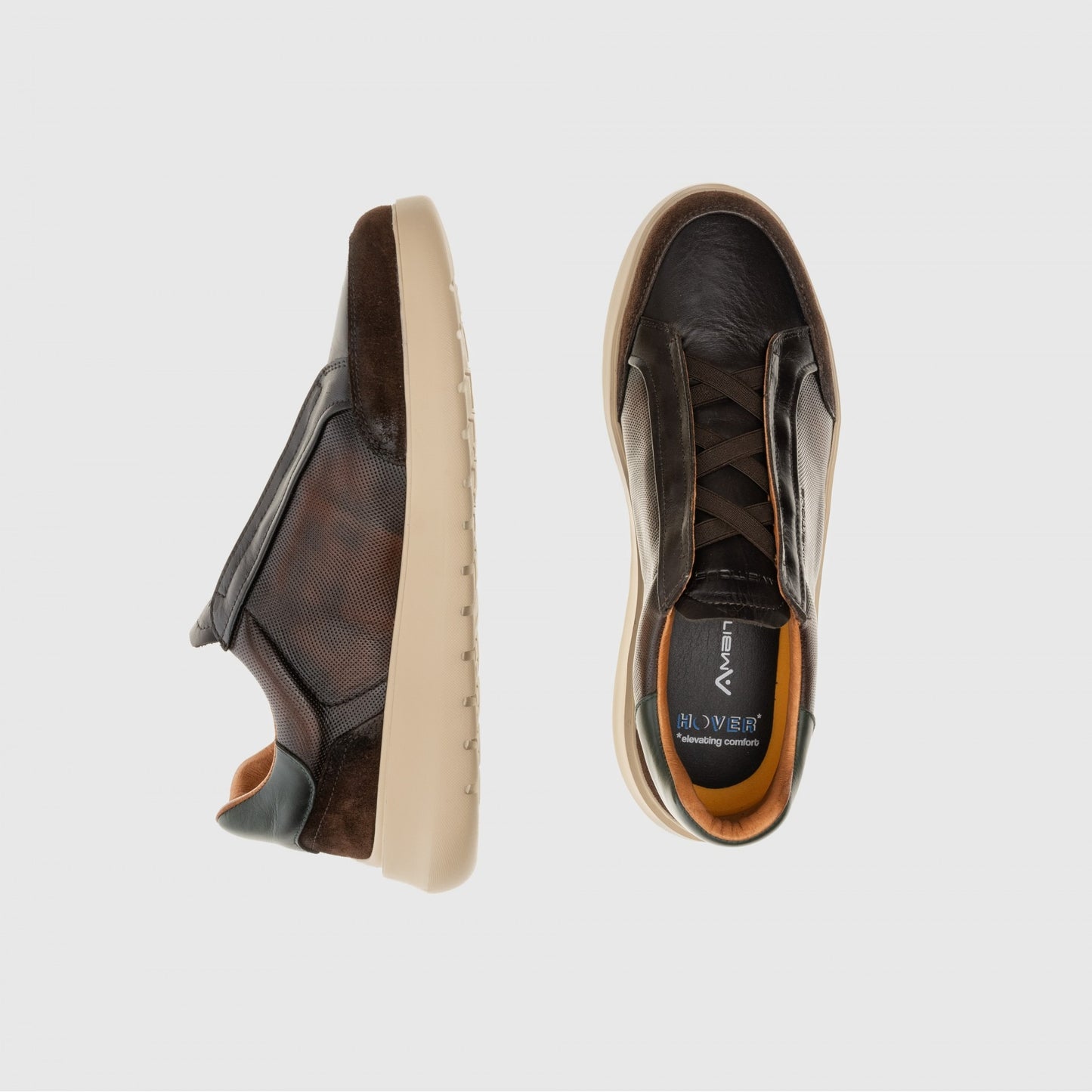 Sneaker Slip-On AMBITIOUS Hover Uomo Marrone - Suola EVA