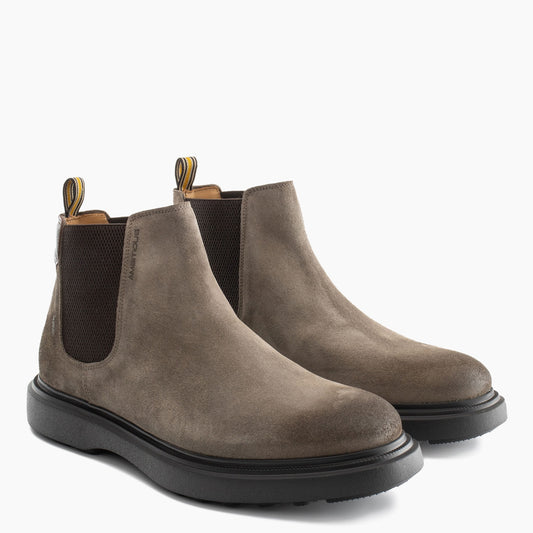 Chelsea Boots AMBITIOUS Lorenzo Uomo Taupe - Camoscio