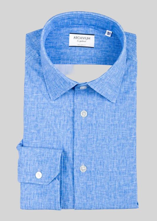 ARCHIVIUM Camicia m/l AR26SR11CA NET LINEN Bluette 202