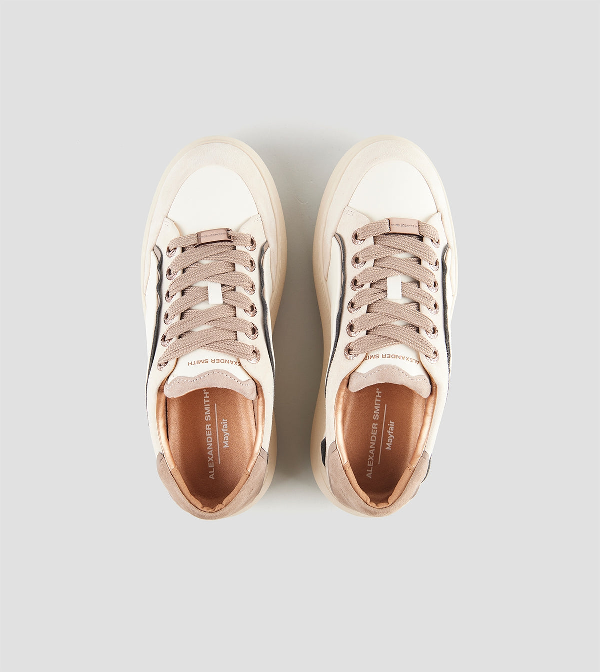ALEXANDER SMITH Sneakers Donna MAYFAIR ASBEMFW9669IVT Ivory Taupe