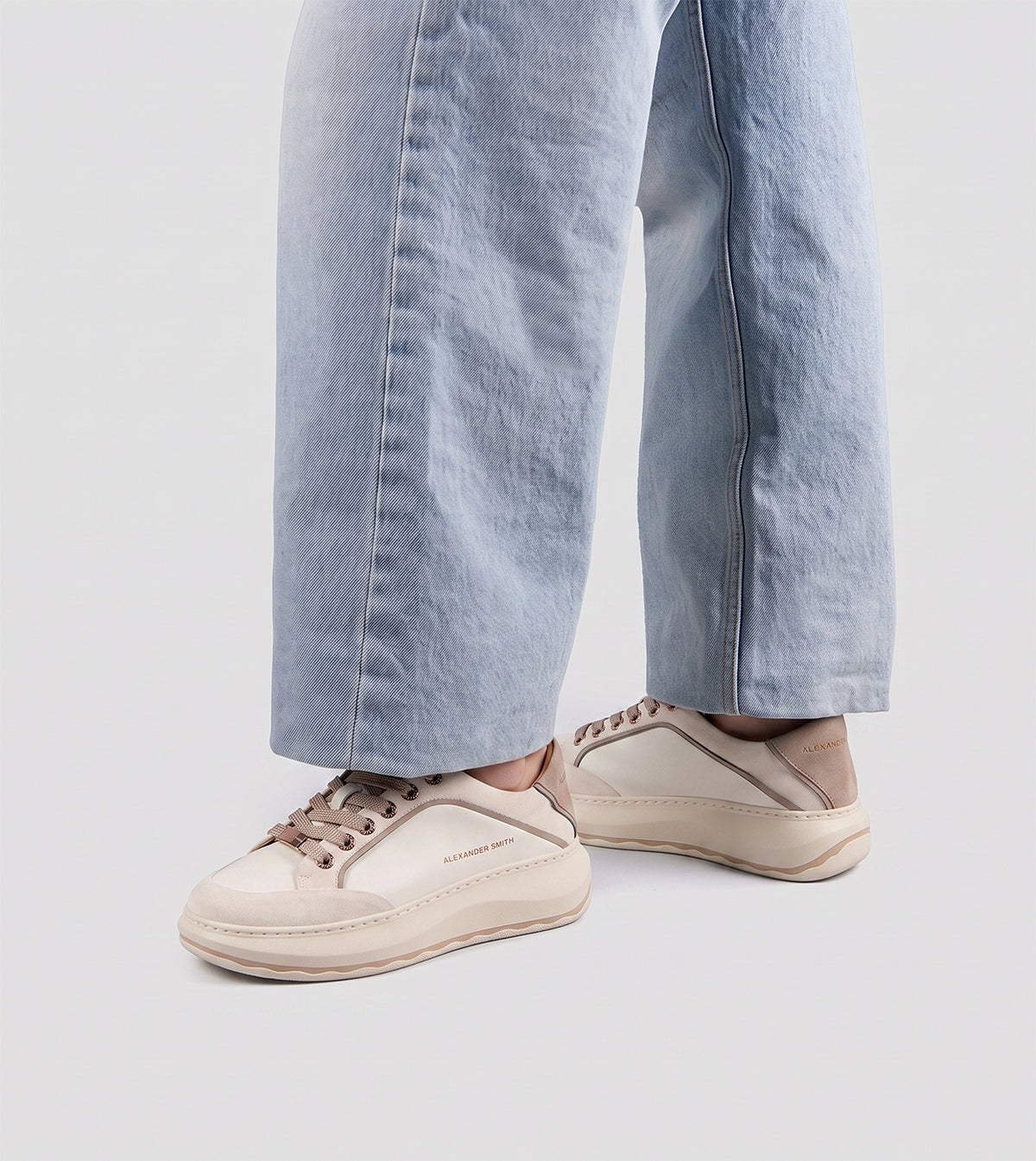 ALEXANDER SMITH Sneakers Donna MAYFAIR ASBEMFW9669IVT Ivory Taupe