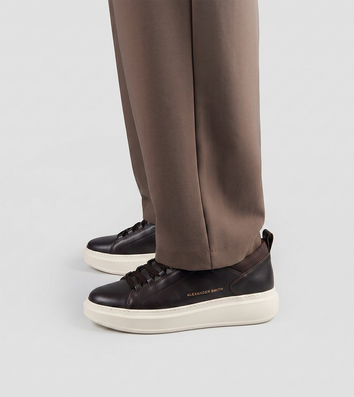 ALEXANDER SMITH Sneakers Uomo WEMBLEY HIGH FREQUENCY ASBEWFM2319DBN Dark Brown