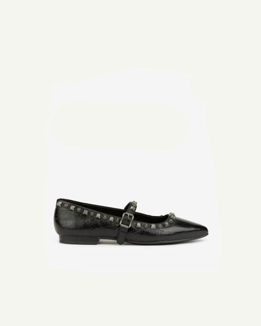 ASH Ballerine Donna BEATNIK 02 Carbon Black