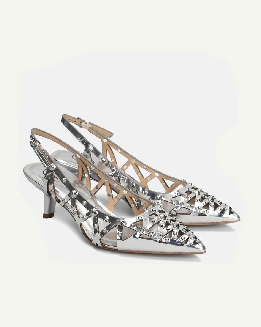 ASH Women's Decollete BIZZARRE 05 COMBO E Silver
