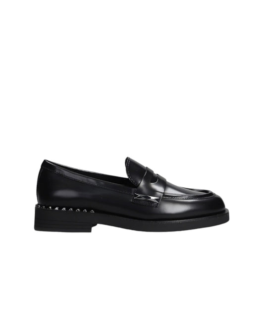 ASH Mocassino Donna WHISPER STUDS 01 Black