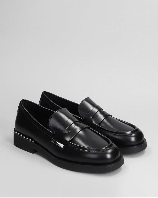 ASH Mocassino Donna WHISPER STUDS 01 Black