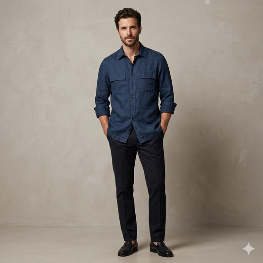 BASTONCINO Camicia B4825 FIL Blue