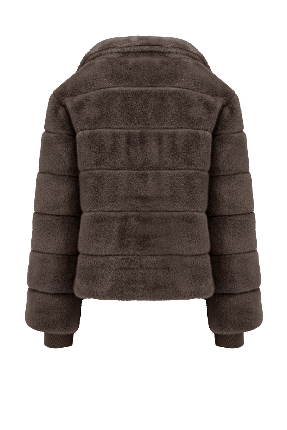 BOMBOOGIE Cappotto Corto Donna Cape fur Jacket JW9817FSB6 Urban Bronze 148