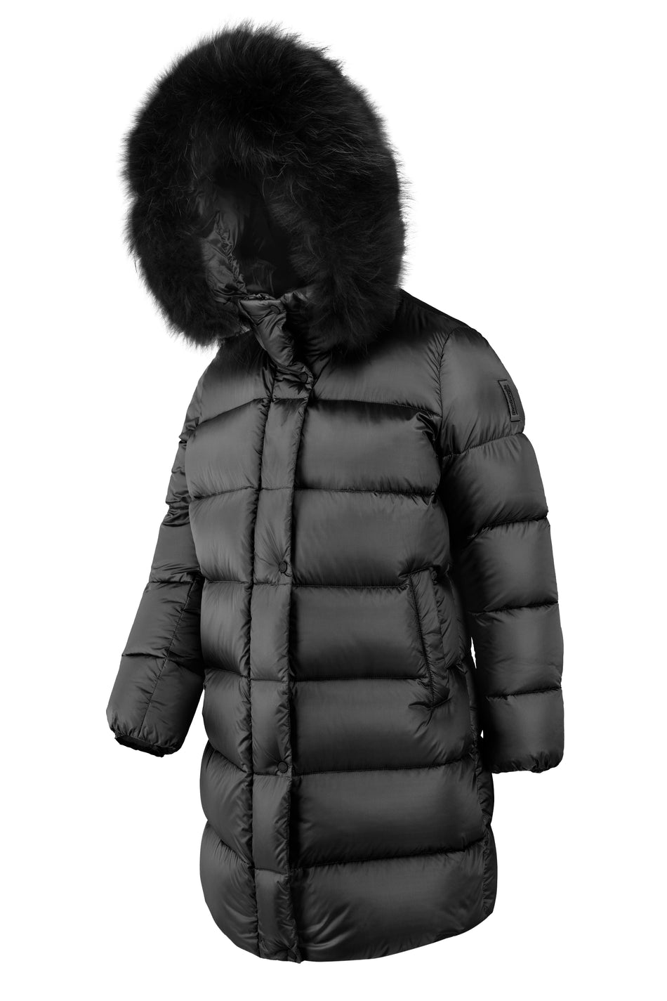 BOMBOOGIE Piumino lungo Donna Hooded Down Jacket CW786TDLC6 Black 90