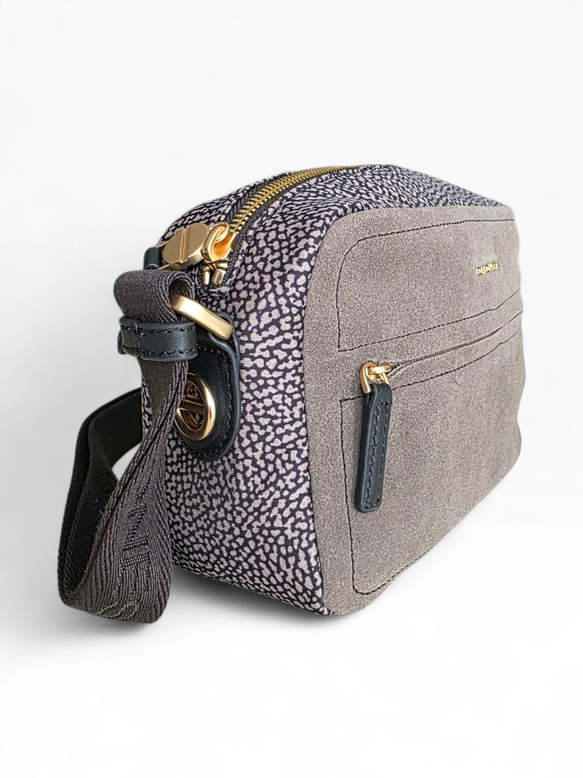 BORBONESE Borsa B-Club Camera Case Small 91010343 0288 M34 Catrame Cenere