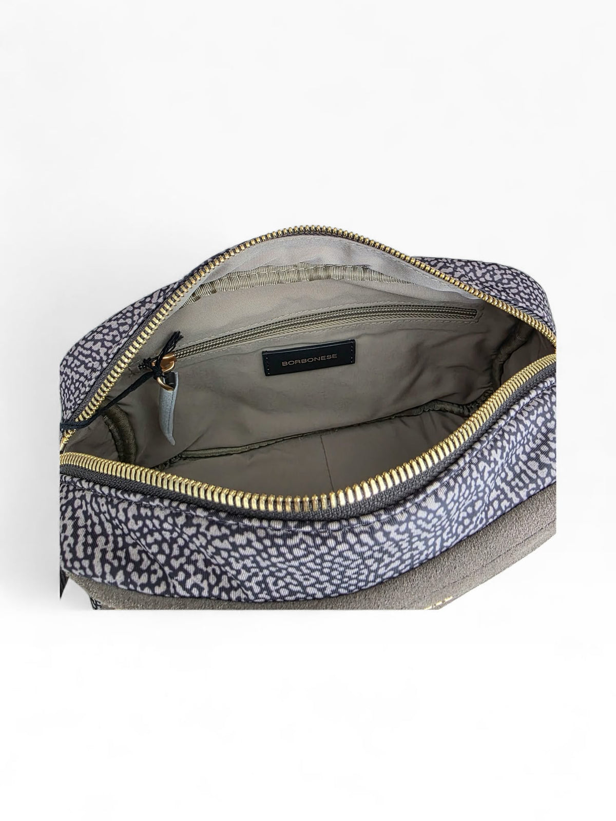 BORBONESE Borsa B-Club Camera Case Small 91010343 0288 M34 Catrame Cenere