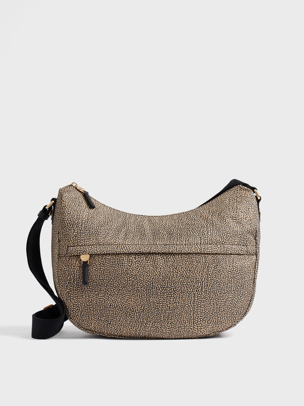 BORBONESE Borsa  B-Club Luna Medium 91010341 X95 X11 OP Naturale Nero