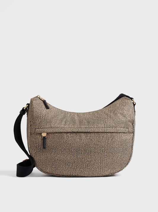 BORBONESE Borsa  B-Club Luna Medium 91010341 X95 X11 OP Naturale Nero