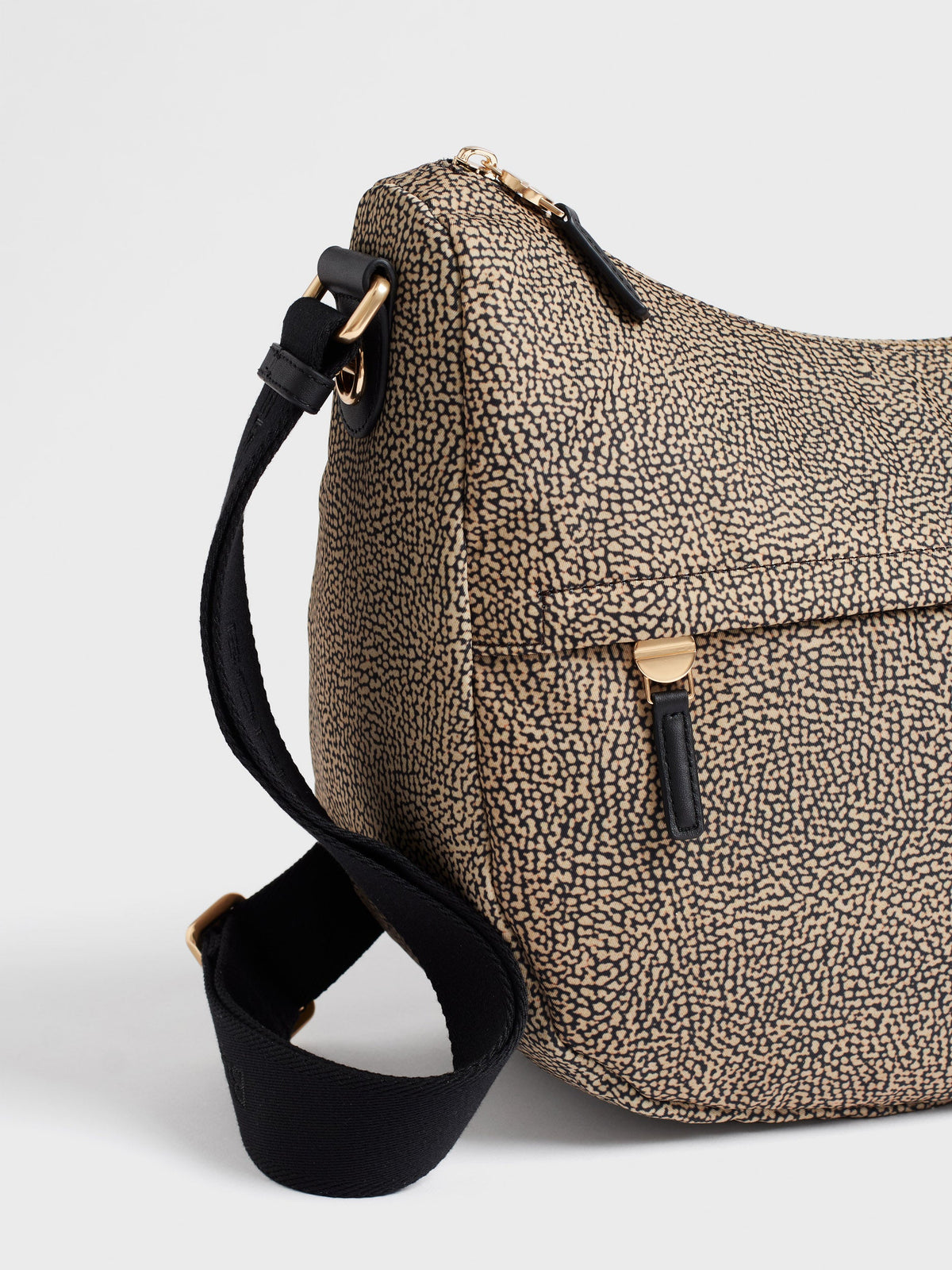 BORBONESE Borsa  B-Club Luna Medium 91010341 X95 X11 OP Naturale Nero