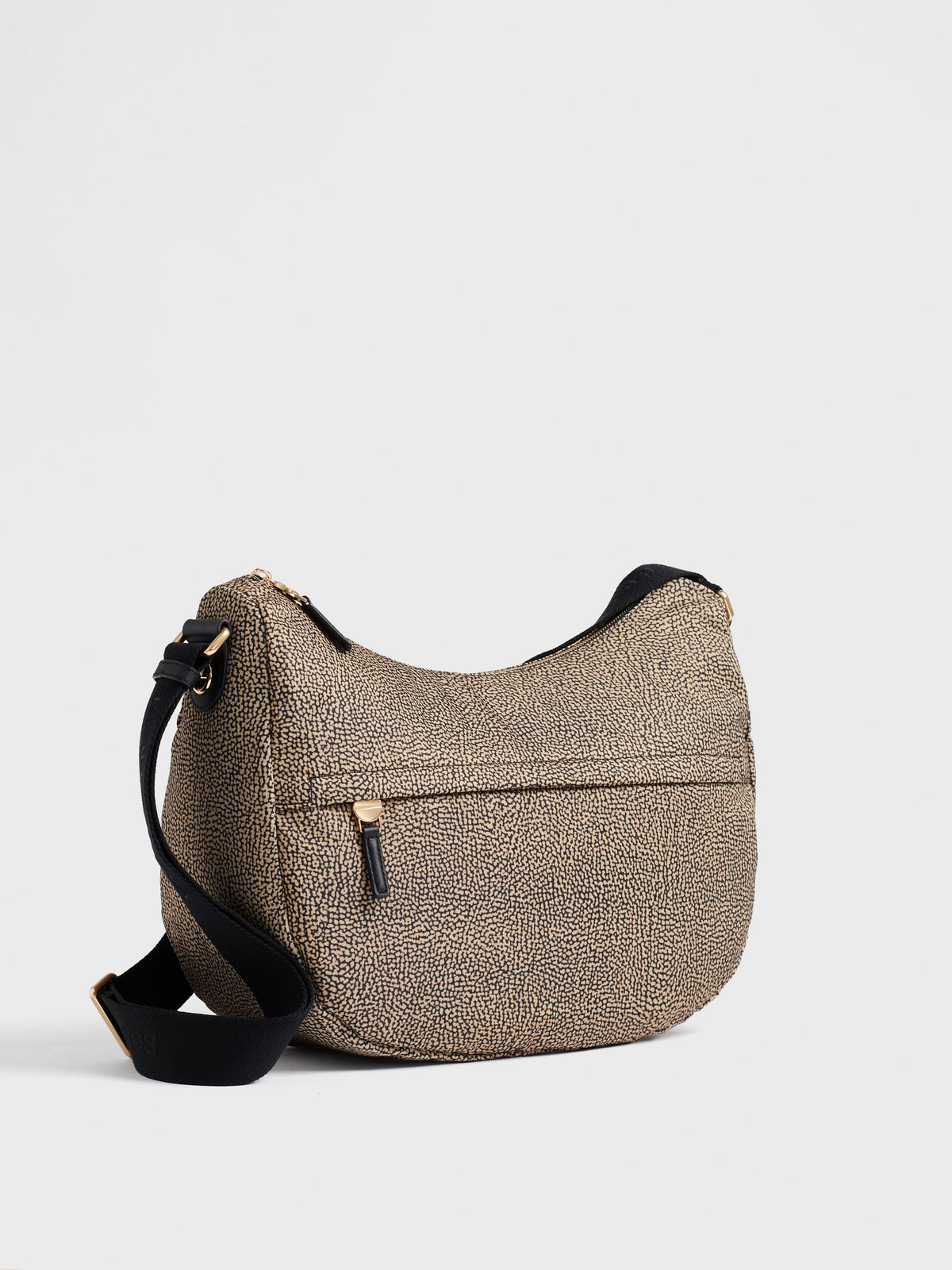BORBONESE Borsa  B-Club Luna Medium 91010341 X95 X11 OP Naturale Nero