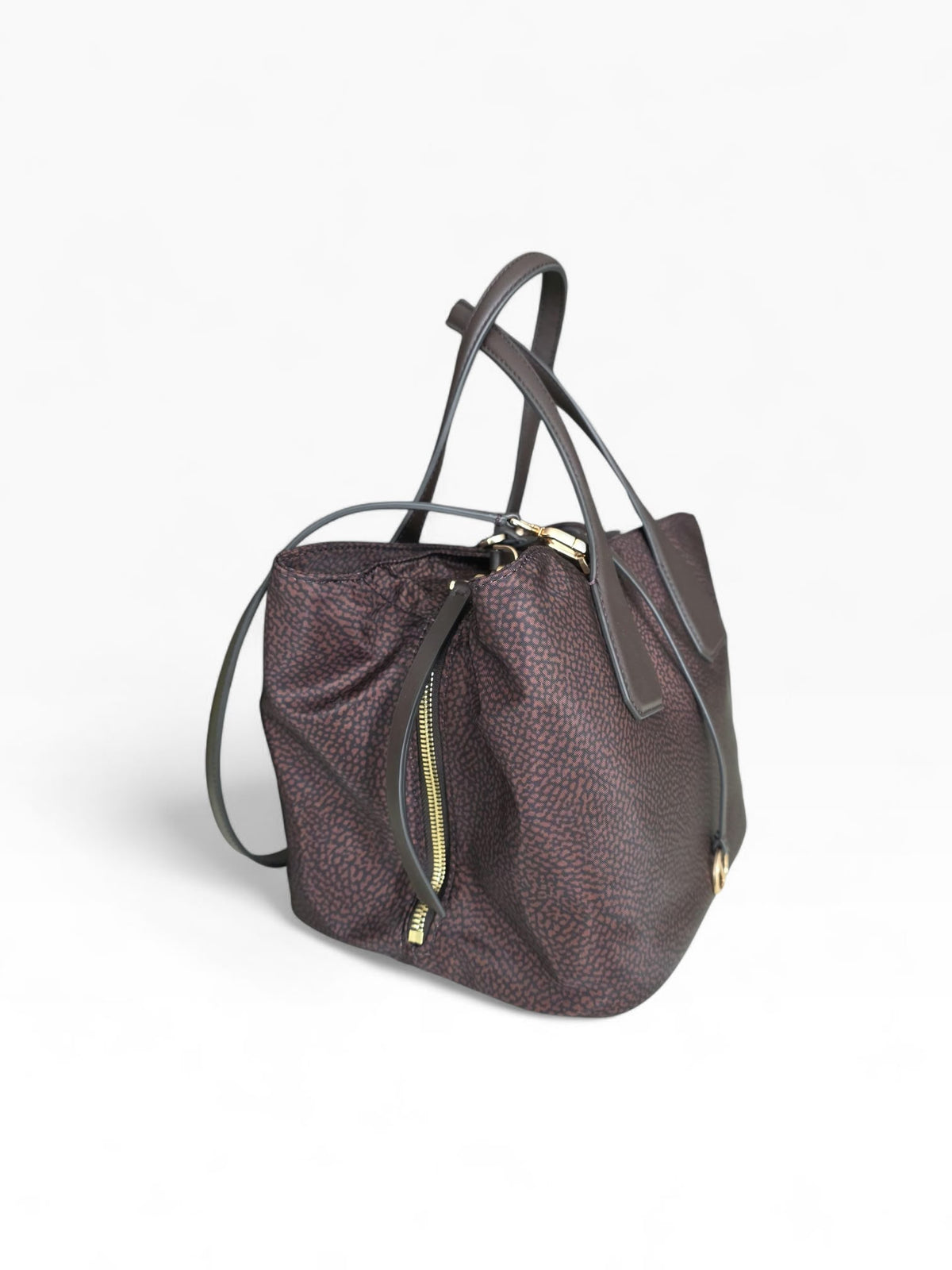 BORBONESE Borsa Bauletto Medium  91010215 AH1 219 Cioccolato