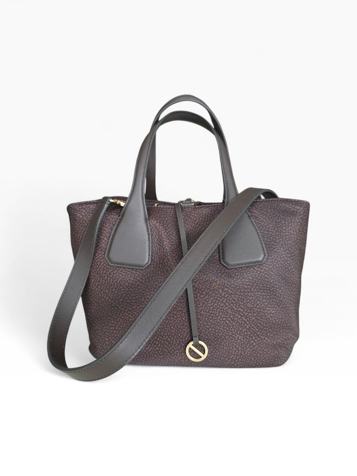 BORBONESE Borsa Bauletto Medium  91010215 AH1 219 Cioccolato