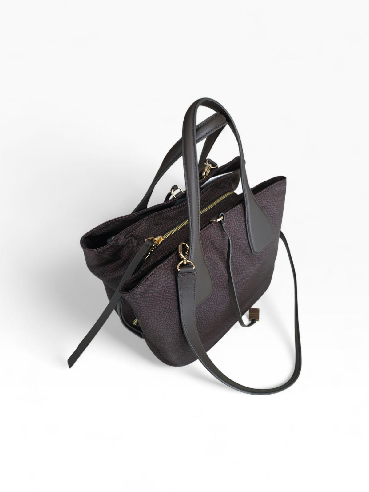 BORBONESE Borsa Bauletto Medium  91010215 AH1 219 Cioccolato