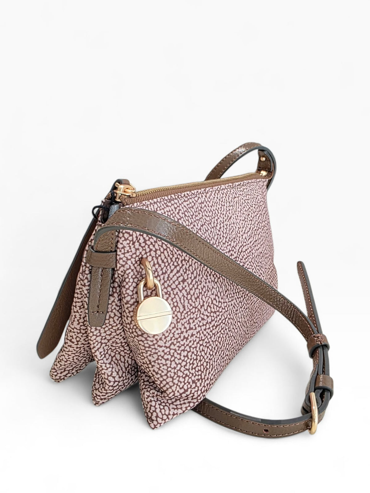 BORBONESE Borsa Cross Over 91010352 0189 994 Beige Marrone