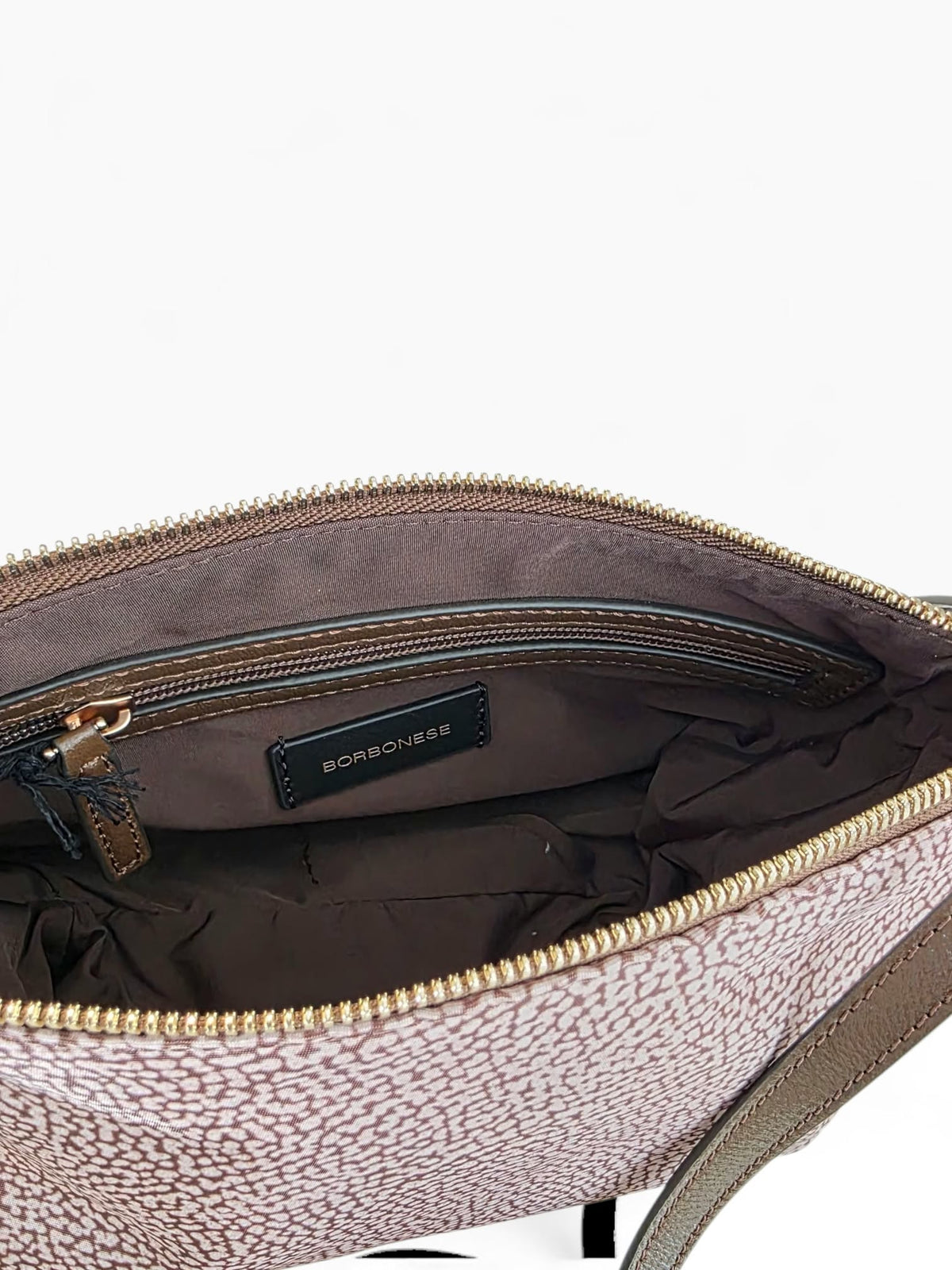 BORBONESE Borsa Cross Over 91010352 0189 994 Beige Marrone